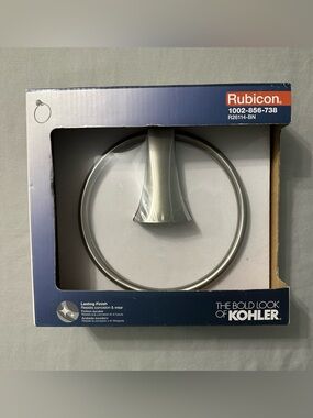 Kohler Rubicon Towel Ring Brushed Nickel R26114-BN New